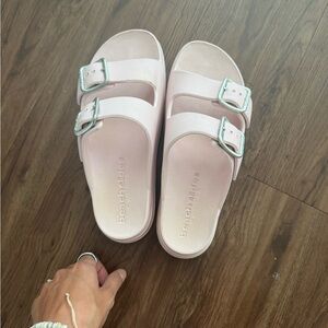J slides platform beach slides